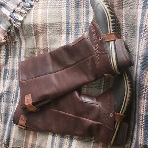Sorel riding boots leather calf